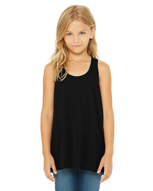 Youth Flowy Racerback Tank - WHITE - M(D0102H7WIRJ)