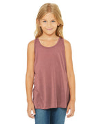 Youth Flowy Racerback Tank - WHITE - M(D0102H7WISP)