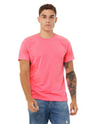 Unisex Poly-cotton Short-Sleeve T-Shirt - BERRY - S(D0102H7WJRP)