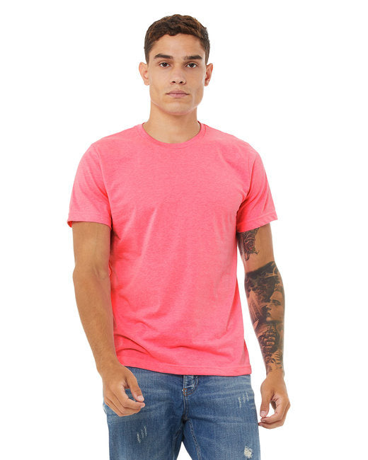 Unisex Poly-cotton Short-Sleeve T-Shirt - BERRY - S(D0102H7WJRP)