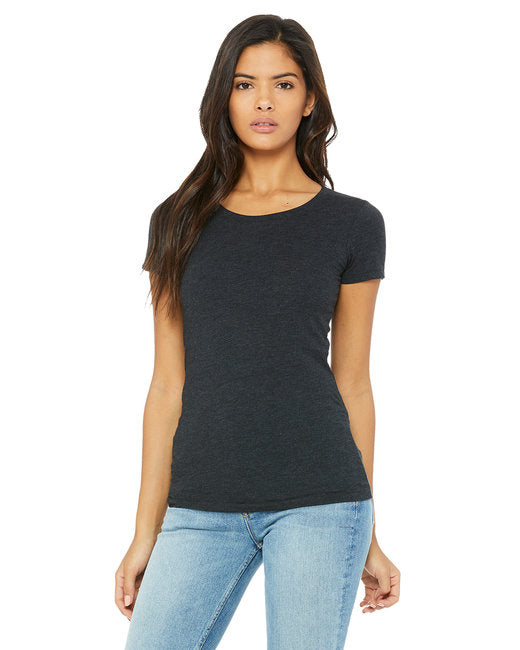 Ladies Triblend Short-Sleeve T-Shirt - cHAR BLK TRIBLND - S(D0102H7WJT6)