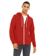 Unisex Sponge Fleece Full-Zip Hooded Sweatshirt - ASPHALT - 2XL(D0102H7WM26)