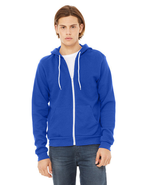 Unisex Sponge Fleece Full-Zip Hooded Sweatshirt - ASPHALT - 2XL(D0102H7WM88)