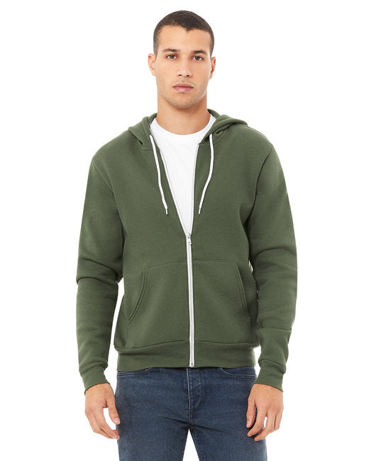 Unisex Sponge Fleece Full-Zip Hooded Sweatshirt - ASPHALT - 2XL(D0102H7WM92)