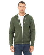 Unisex Sponge Fleece Full-Zip Hooded Sweatshirt - ASPHALT - 2XL(D0102H7WM92)