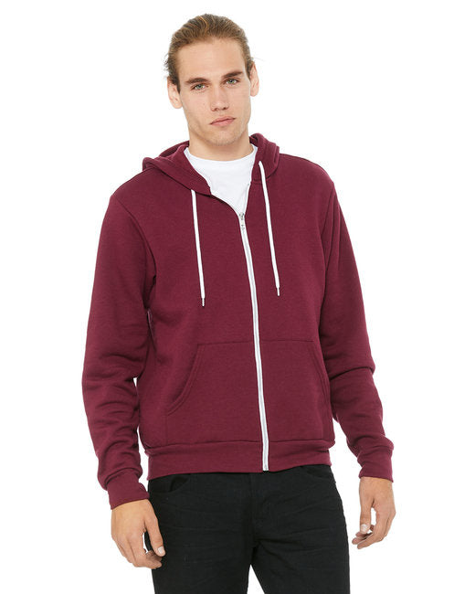 Unisex Sponge Fleece Full-Zip Hooded Sweatshirt - ASPHALT - 2XL(D0102H7WMcP)