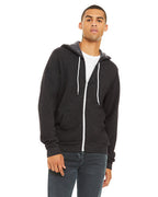 Unisex Sponge Fleece Full-Zip Hooded Sweatshirt - ASPHALT - 2XL(D0102H7WML8)