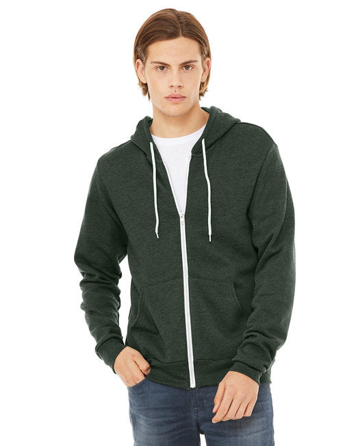 Unisex Sponge Fleece Full-Zip Hooded Sweatshirt - ASPHALT - 2XL(D0102H7WMMJ)