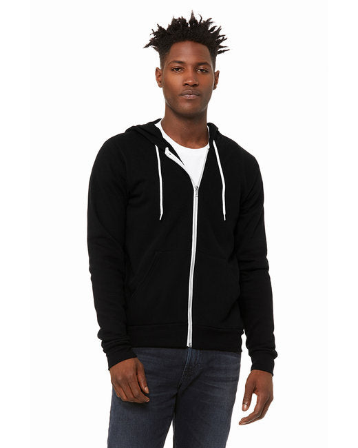 Unisex Sponge Fleece Full-Zip Hooded Sweatshirt - ASPHALT - 2XL(D0102H7WMS8)