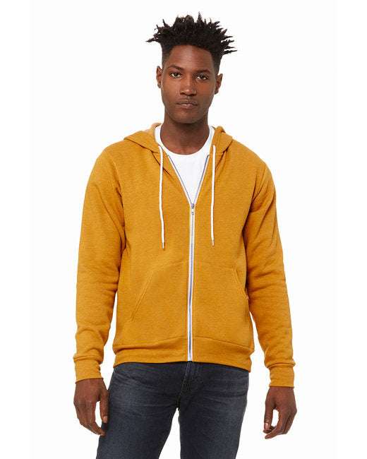 Unisex Sponge Fleece Full-Zip Hooded Sweatshirt - ASPHALT - 2XL(D0102H7WMYJ)