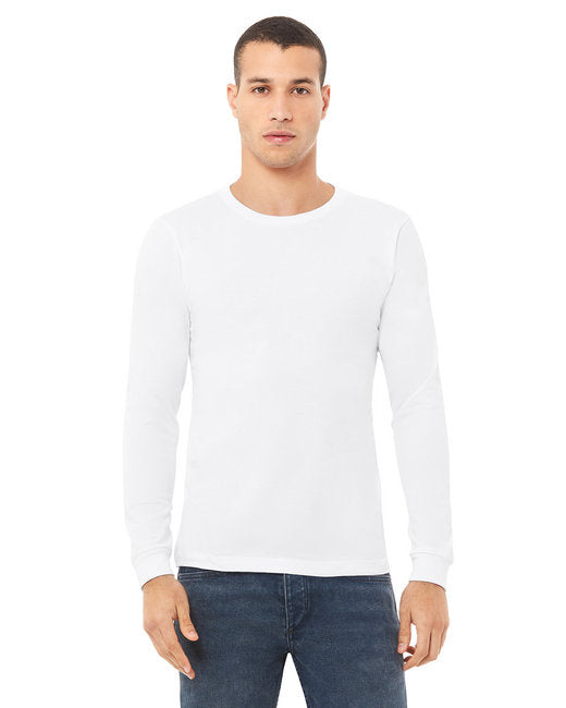 Unisex Jersey Long-Sleeve T-Shirt - RED - S(D0102H7WP38)