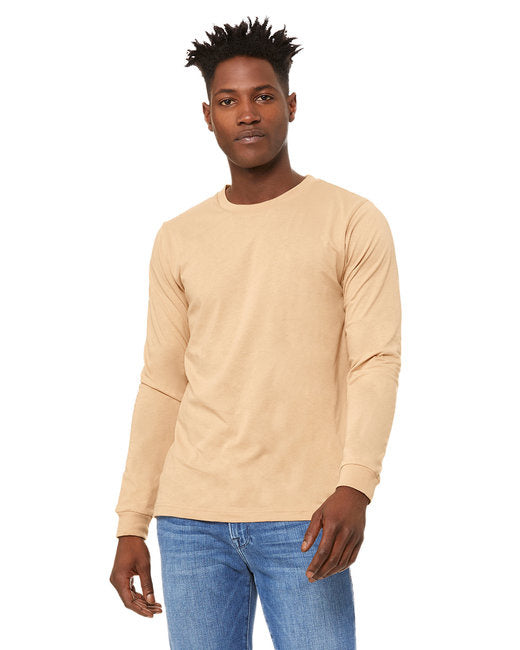 Unisex Jersey Long-Sleeve T-Shirt - RED - S(D0102H7WPKP)