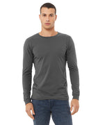 Unisex Jersey Long-Sleeve T-Shirt - RED - S(D0102H7WPW2)