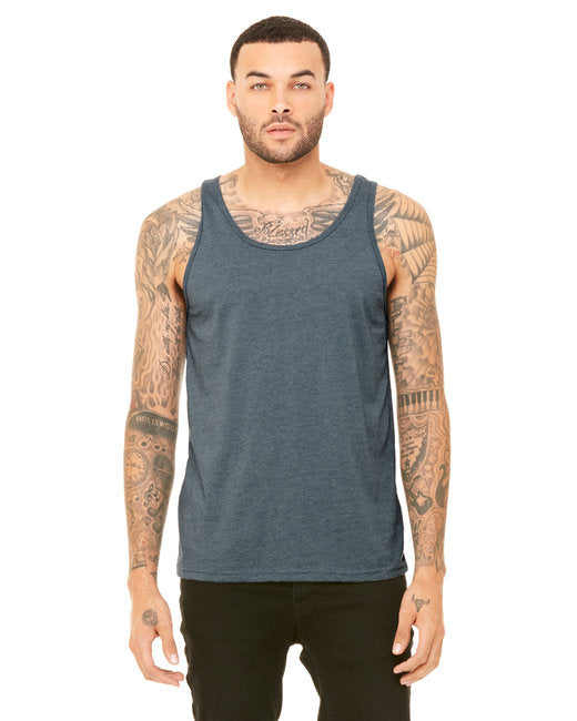Unisex Jersey Tank - NEON BLUE - XS(D0102H7WSLJ)