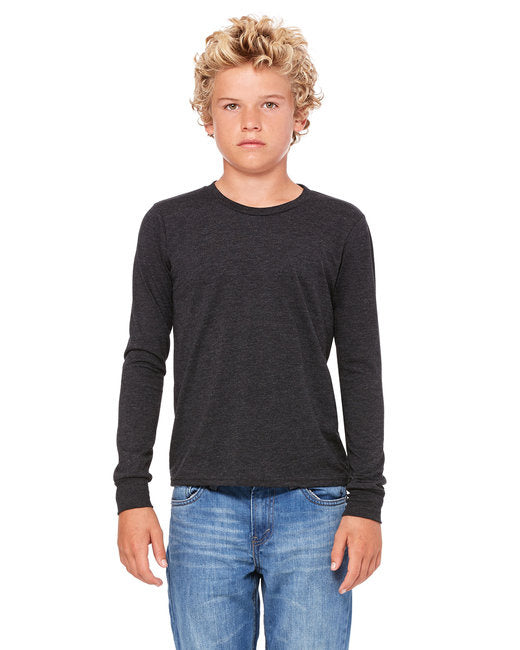 Youth Jersey Long-Sleeve T-Shirt - BLAcK - S(D0102H7WV08)