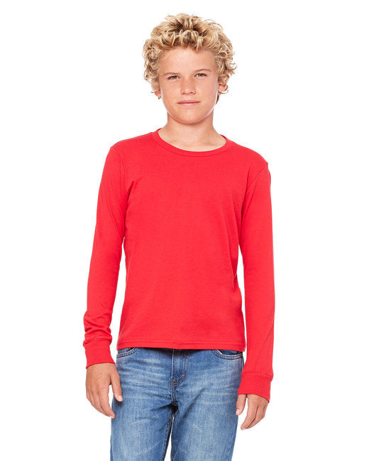 Youth Jersey Long-Sleeve T-Shirt - BLAcK - S(D0102H7WV28)