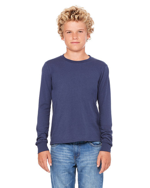 Youth Jersey Long-Sleeve T-Shirt - BLAcK - S(D0102H7WVgT)