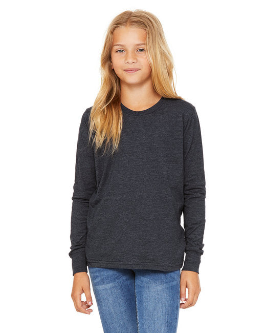 Youth Jersey Long-Sleeve T-Shirt - BLAcK - S(D0102H7WVQP)
