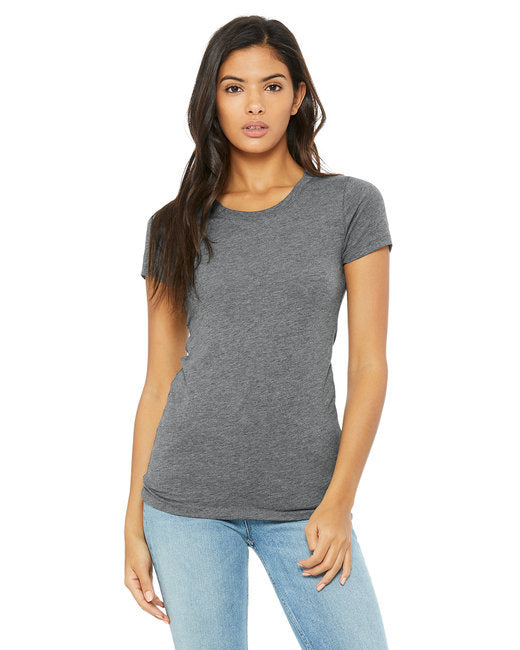 Ladies Triblend Short-Sleeve T-Shirt - cHAR BLK TRIBLND - S(D0102H7WVS2)