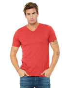 Unisex Triblend V-Neck T-Shirt - BLUE TRIBLEND - S(D0102H7WXBJ)