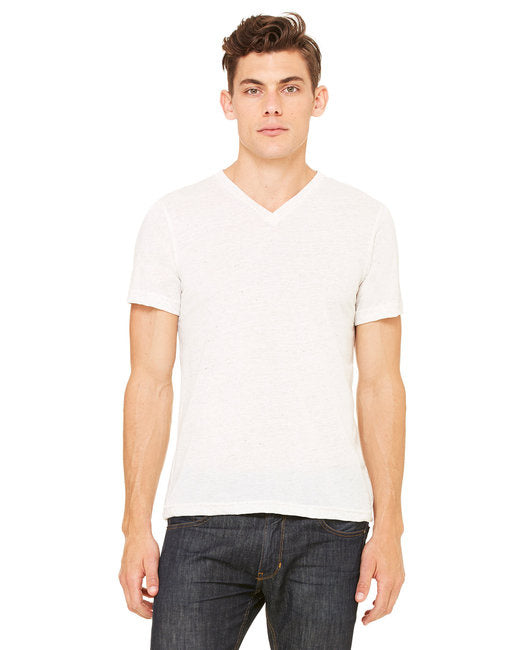 Unisex Triblend V-Neck T-Shirt - BLUE TRIBLEND - S(D0102H7WXF8)