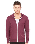 Unisex Triblend Full-Zip Lightweight Hoodie - cHAR BLK TRIBLND - XS(D0102H7WXg6)