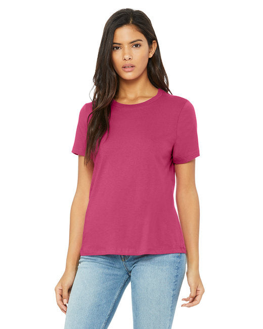 Ladies Relaxed Jersey Short-Sleeve T-Shirt - TEAM PURPLE - S(D0102H7WZ86)