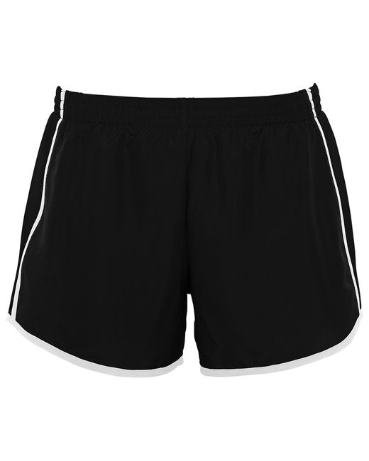 Ladies Pulse Team Short - BLAcK BLK WHT - S(D0102H7Y25X)