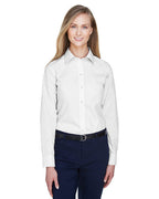 Ladies crown Woven collectionSolid Broadcloth - WHITE - 4XL(D0102H7Y54J)