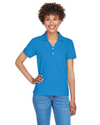 Ladies Pima Piqu Y-collar Polo - WHITE - XS(D0102H7Y708)