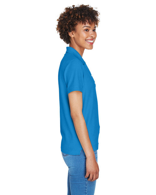 Ladies Pima Piqu Y-collar Polo - WHITE - XS(D0102H7Y70J)