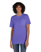 Unisex garment-Dyed T-Shirt with Pocket - BLAcK - S(D0102H7Y868)