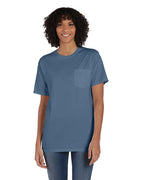 Unisex garment-Dyed T-Shirt with Pocket - BLAcK - S(D0102H7Y8Z8)