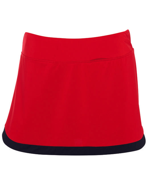 Ladies Action colorblock Skort - WHITE WHITE - 2XL(D0102H7YBZX)