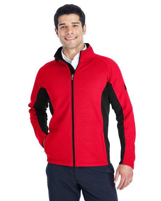 Mens constant Full-Zip Sweater Fleece Jacket - BLAcK BLK RED - S(D0102H7YFM8)