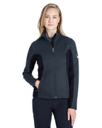Ladies constant Full-Zip Sweater Fleece Jacket - BLAcK PLR RED - XS(D0102H7YKV8)