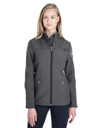 Ladies Transport Soft Shell Jacket - BLAcK RED - XS(D0102H7YNLJ)