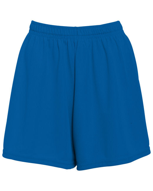 girls Wicking Mesh Short - WHITE - L(D0102H7YPZJ)