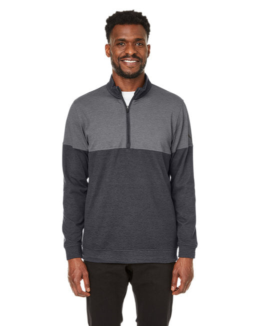 Mens cloudspun Warm Up Quarter-Zip - PMA BLK QUT SHD - M(D0102H7YUgX)
