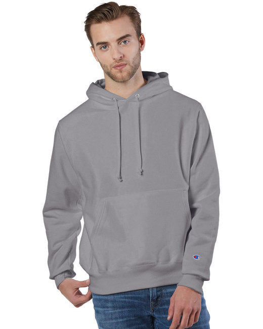 Reverse Weave Pullover Hooded Sweatshirt - OXFORD gRAY - M(D0102H7YWRP)