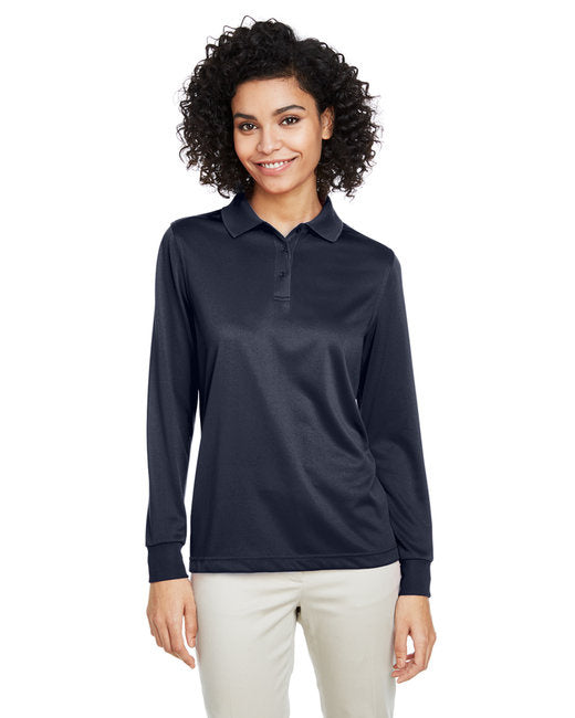 Ladies Advantage Snag Protection Plus IL Long Sleeve Polo - BLAcK - XS(D0102H7Z04X)