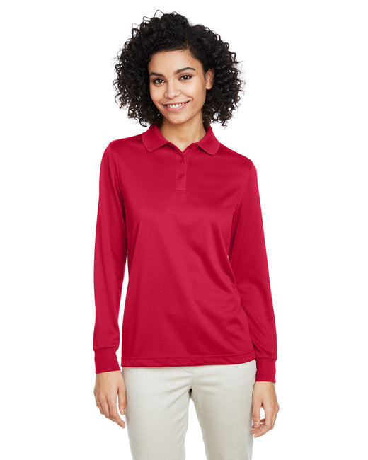 Ladies Advantage Snag Protection Plus IL Long Sleeve Polo - BLAcK - XS(D0102H7Z0Z8)