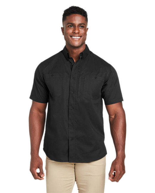 Mens Advantage IL Short-Sleeve Work Shirt - BLAcK - 5XL(D0102H7Z348)