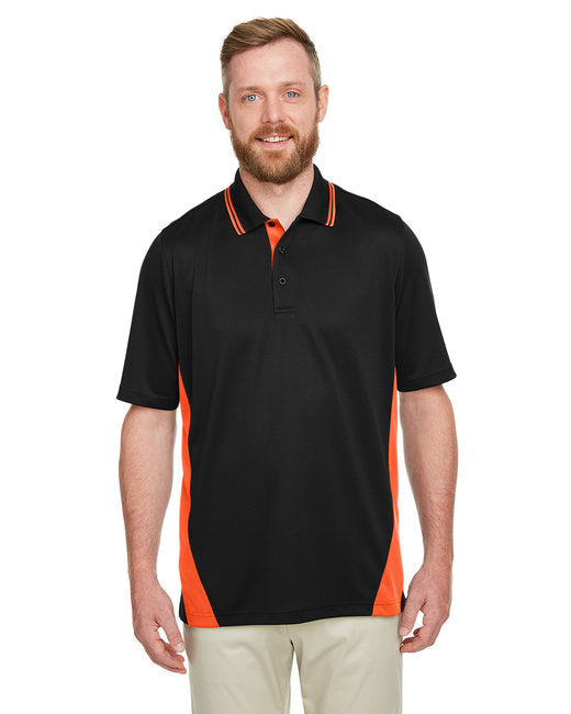 Mens Flash Snag Protection Plus IL colorblock Polo - BLAcK DK cHARcL - S(D0102H7Z8Y8)
