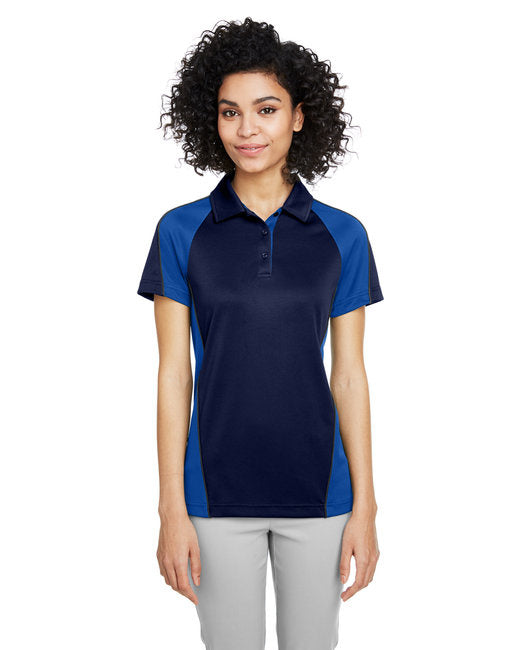 Ladies Advantage Snag Protection Plus IL colorblock Polo - BLK RED D cHRc - XS(D0102H7ZBL2)