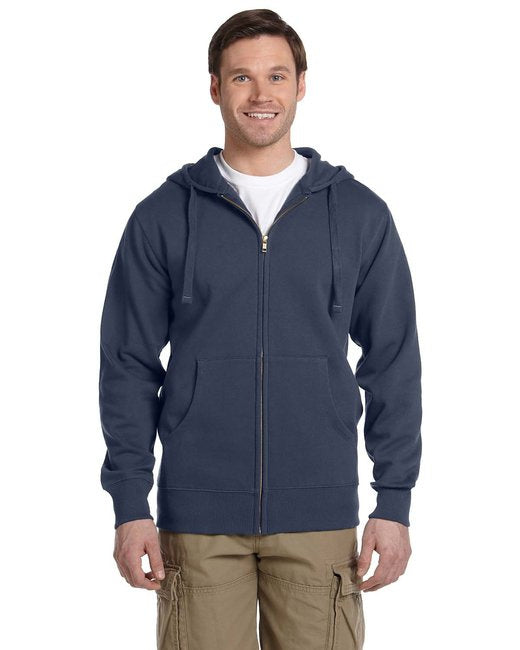 Mens OrganicRecycled Full-Zip Hooded Sweatshirt - BLAcK - 2XL(D0102H7Zg9T)