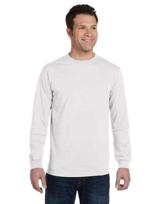 Mens 55 oz 100% Organic cotton classic Long-Sleeve T-Shirt - BLAcK - S(D0102H7ZgN2)