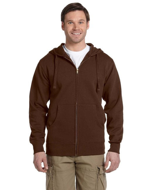 Mens OrganicRecycled Full-Zip Hooded Sweatshirt - BLAcK - 2XL(D0102H7ZgSP)