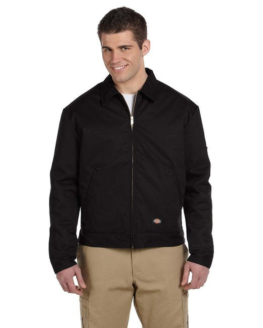 Mens 8 oz Lined Eisenhower Jacket - BLAcK - S(D0102H7ZSYJ)