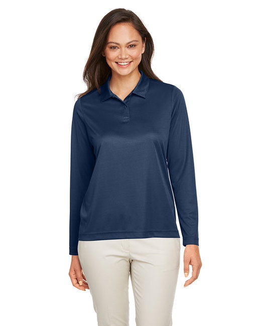 Ladies Zone Performance Long Sleeve Polo - BLAcK - XS(D0102H7ZTQ8)
